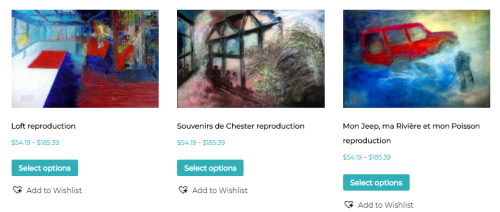 site Web de eCommerce pour Originaux et Reproductions